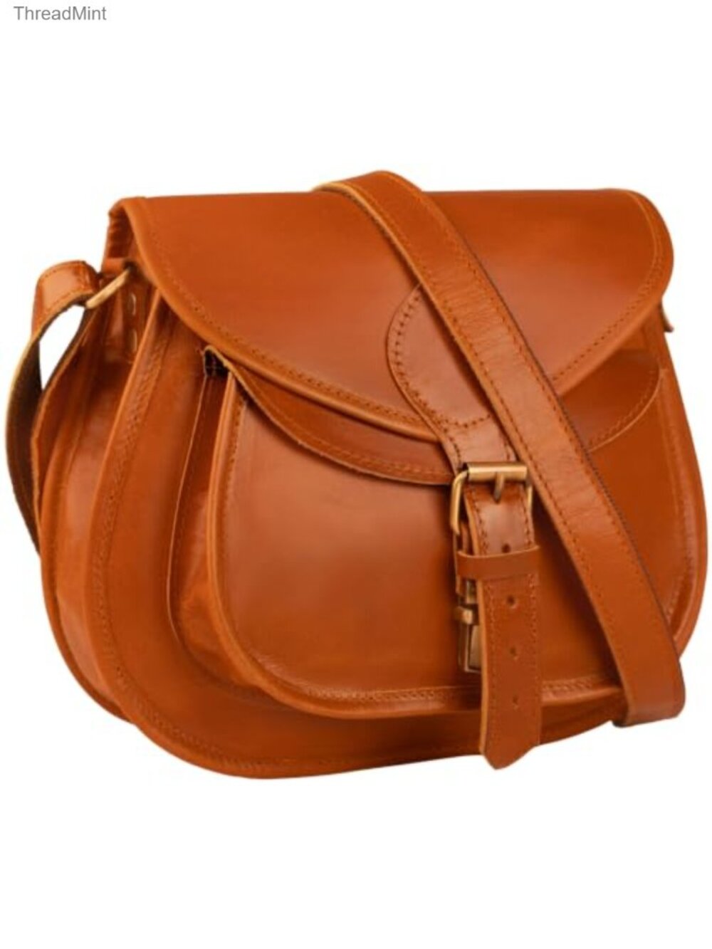 Vintage Oil Pull-Up Leather Crossbody Bag, Satchel, Tablet, Travel